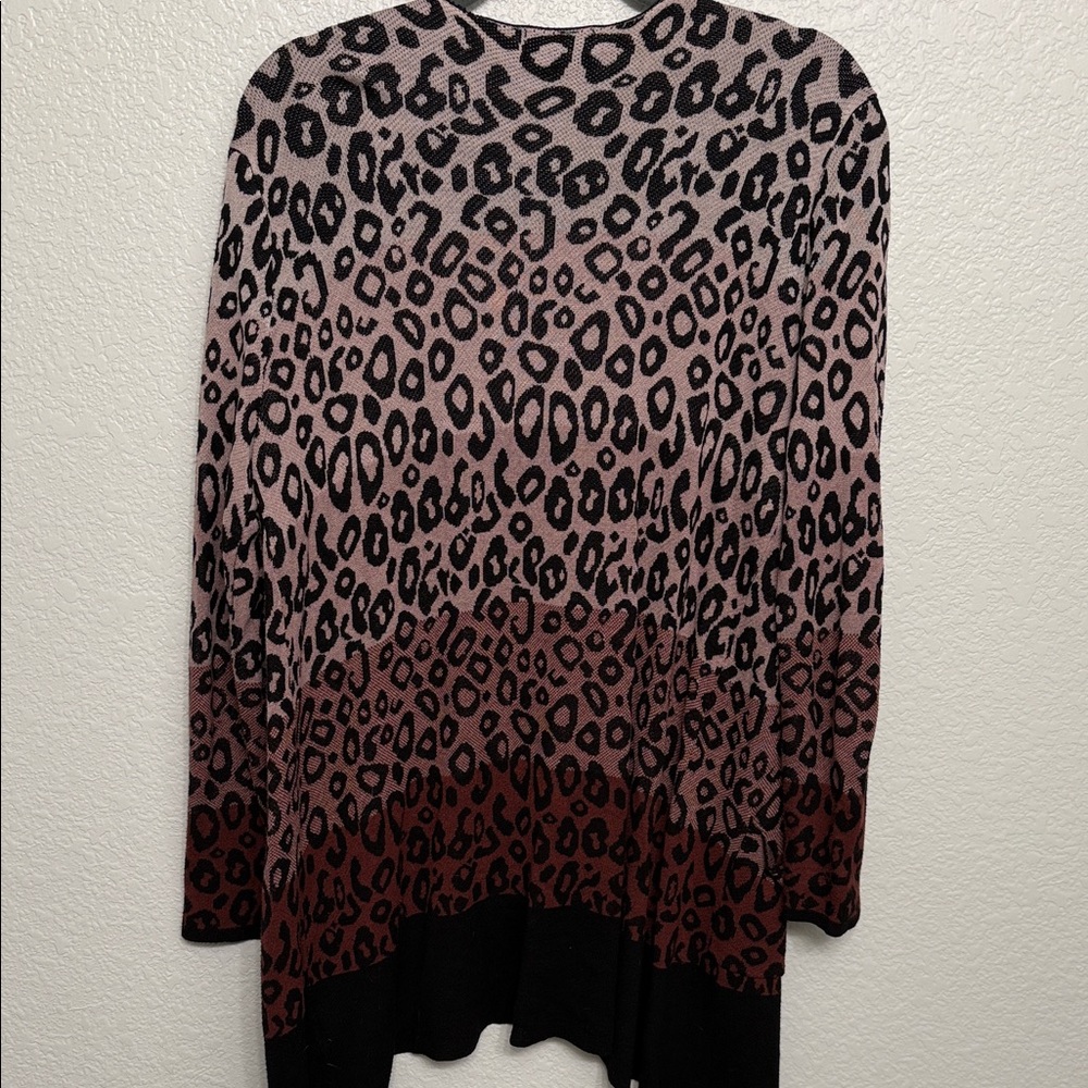 Joseph Pink and Black Leopard cardigan